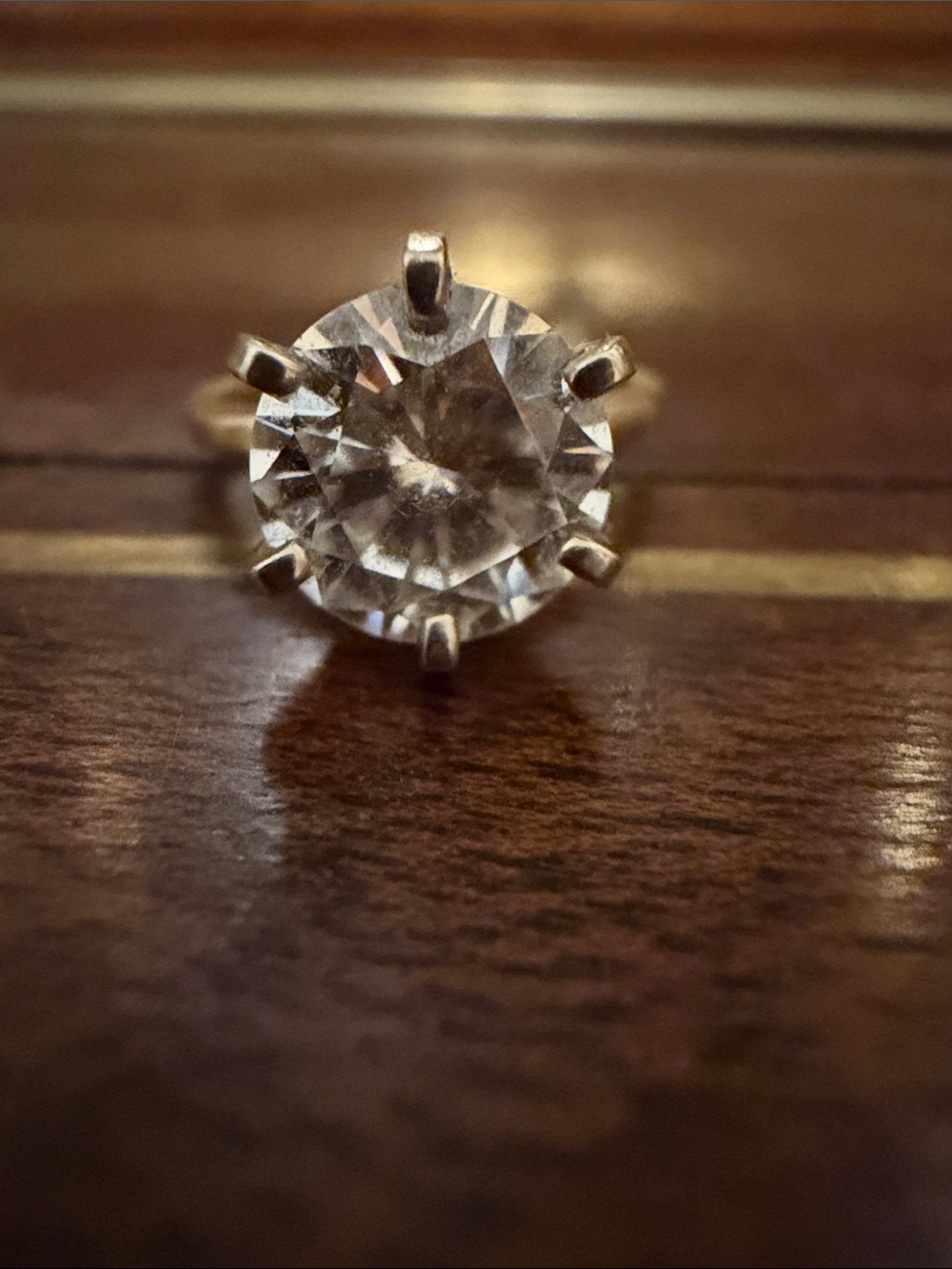 Classic Round-Cut Solitaire Ring in 10k gold